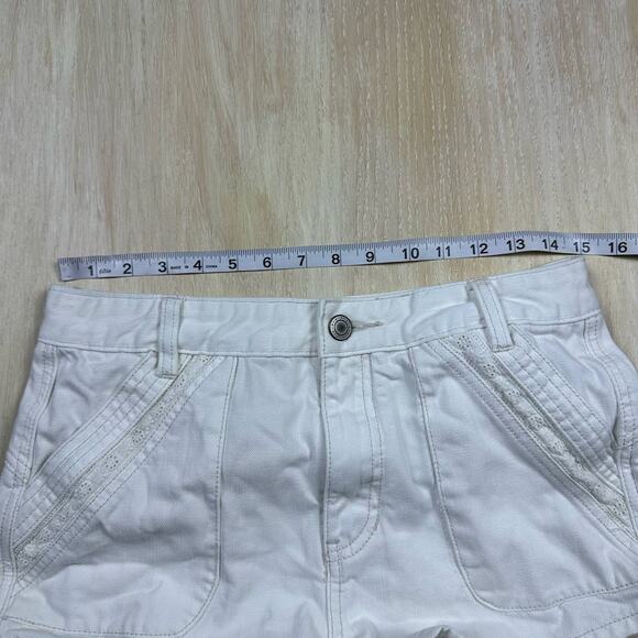 Free People White High Rise Sweet Surrender Shorts Size 28 - Picture 8 of 11